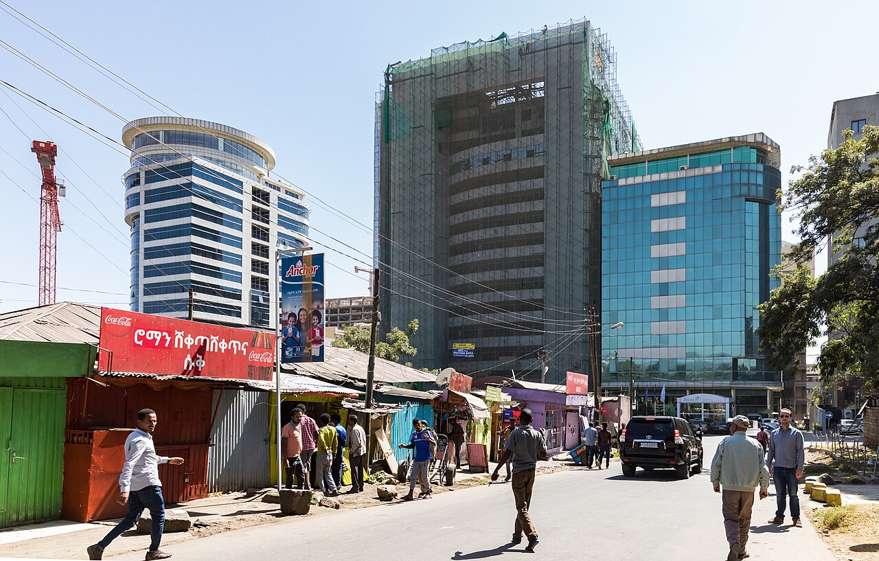 A view over Addis Ababa, seat of Ethiopia's federal parliament (illustrative).