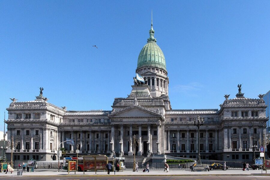 The Palacio del Congreso de la Nación Argentina in Buenos Aires, where the Senate is weighing the companies bill.