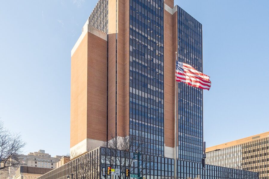The James A. Byrne United States Courthouse in Philadelphia, seat of the US Court of Appeals for the Third Circuit.