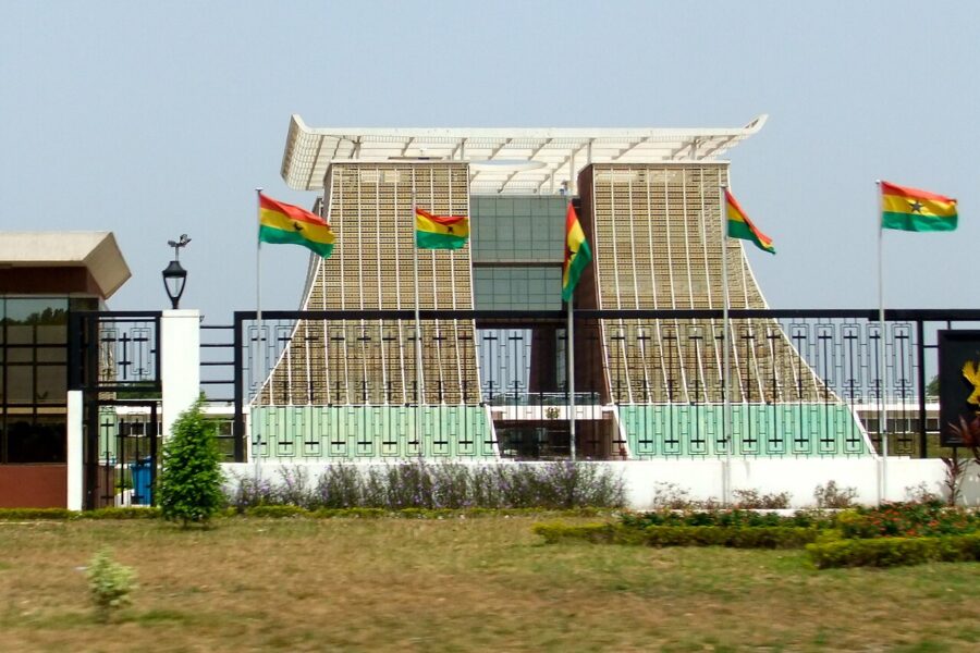 Jubilee House, the seat of Ghana's presidency in Accra, photographed in March 2010 (illustrative).
