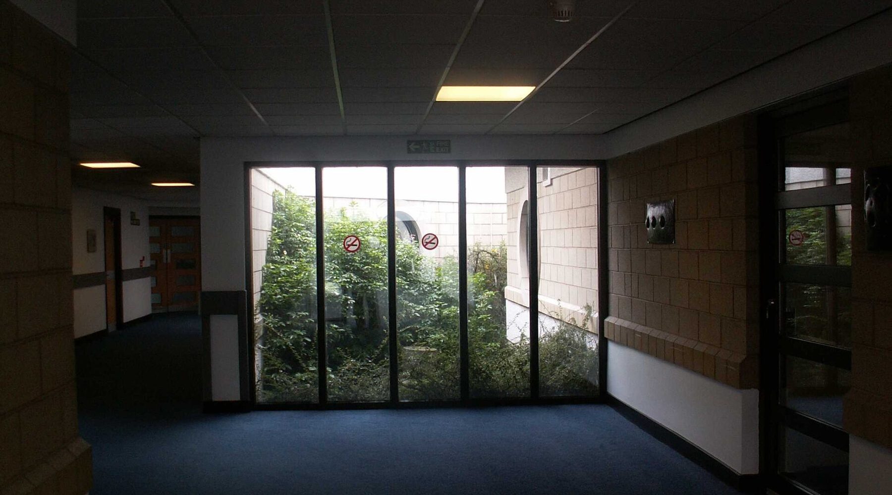 A hospital corridor