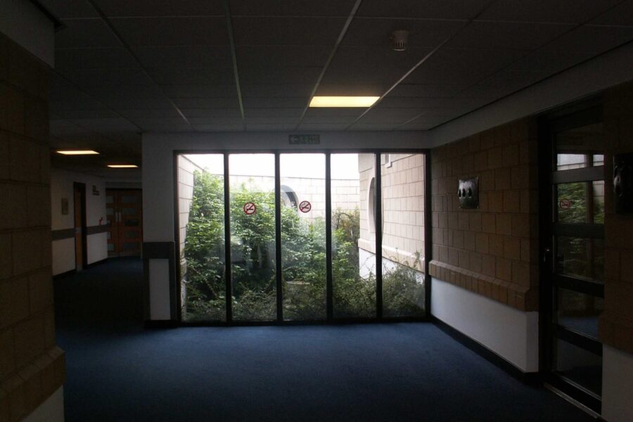 A hospital corridor
