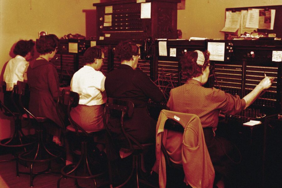 Switchboard operators, 1958